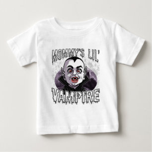 お母さんの小さい吸血鬼 ベビーTシャツ