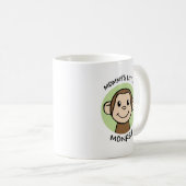 お母さんの小さい猿 コーヒーマグカップ (正面右)