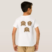 お母さんの小さい猿 -- Emoji Tシャツ (裏面フル)