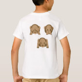 お母さんの小さい猿 -- Emoji Tシャツ (裏面)