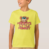 お母さんの小さい猿 Tシャツ (正面)