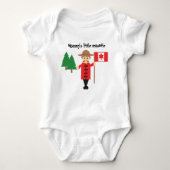 お母さんの小さい騎馬警察官|のベビーのボディスーツ ベビーボディスーツ (正面)