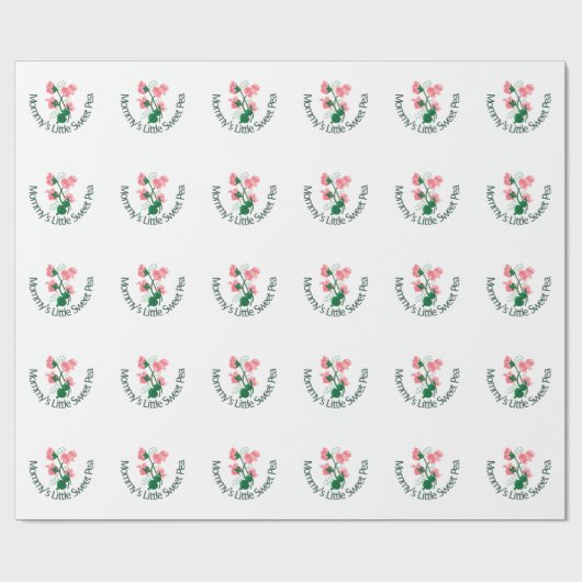 お母さんの少しスイートピー ラッピングペーパー (フラット)