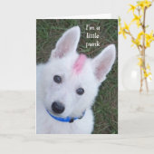 お母さんの少しパンク カード (黄色い花)