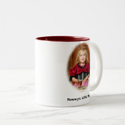 お母さんの少し天使のコーヒー・マグ ツートーンマグカップ (正面右)