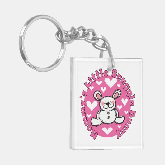 お母さんの少し抱擁のバニー キーホルダー (正面左)