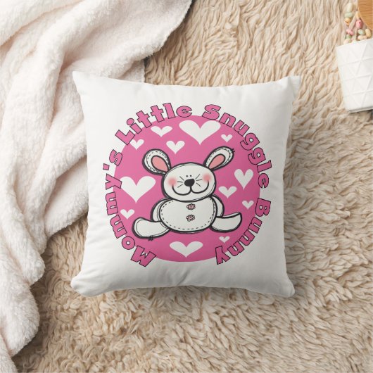 お母さんの少し抱擁のバニー クッション (ブランケット)