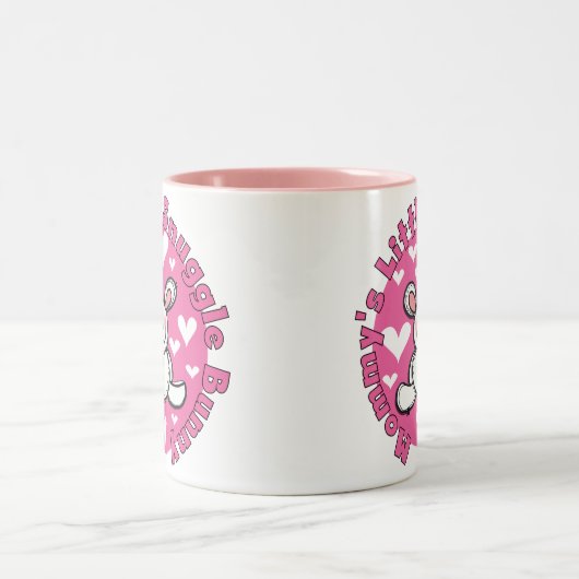 お母さんの少し抱擁のバニー ツートーンマグカップ (中央)