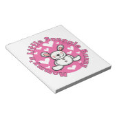 お母さんの少し抱擁のバニー ノートパッド (アングル)