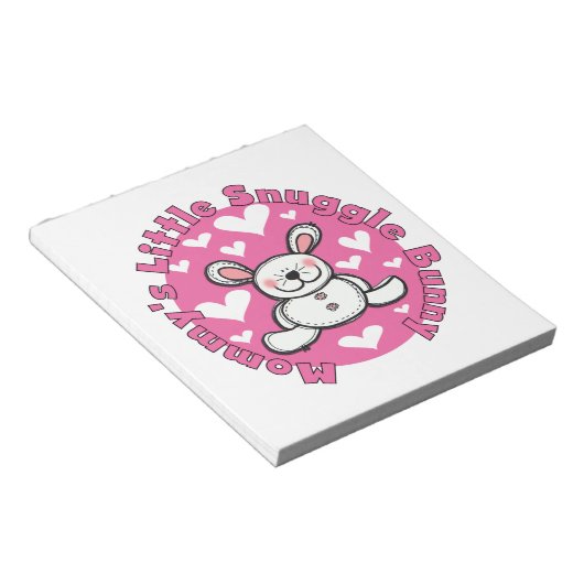 お母さんの少し抱擁のバニー ノートパッド (アングル)