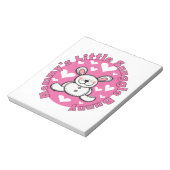 お母さんの少し抱擁のバニー ノートパッド (回転)