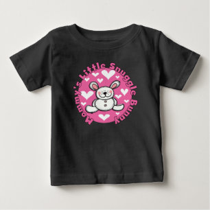 お母さんの少し抱擁のバニー ベビーTシャツ