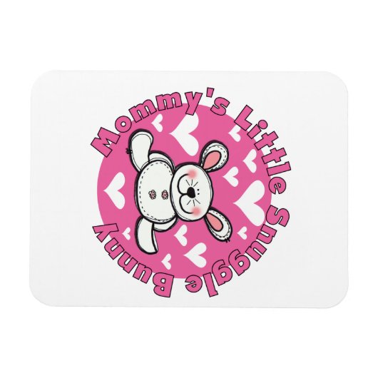 お母さんの少し抱擁のバニー マグネット (横)