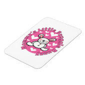 お母さんの少し抱擁のバニー マグネット (左側)