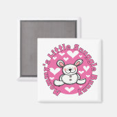 お母さんの少し抱擁のバニー マグネット (正面/裏面)