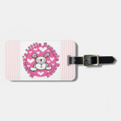 お母さんの少し抱擁のバニー ラゲッジタグ (正面横)