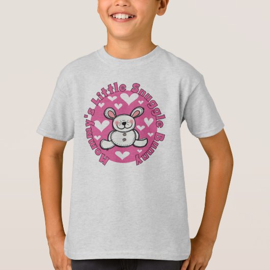 お母さんの少し抱擁のバニー Tシャツ (正面)