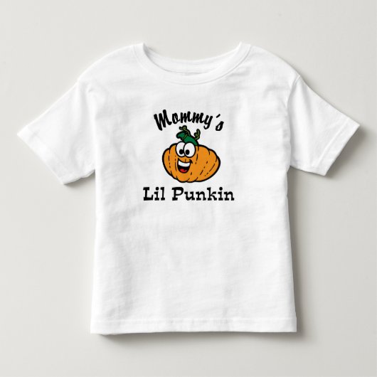 お母さんの少しPunkin トドラーTシャツ (正面)