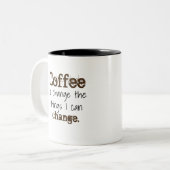 お母さんの平静の祈りの言葉のマグ ツートーンマグカップ (正面左)