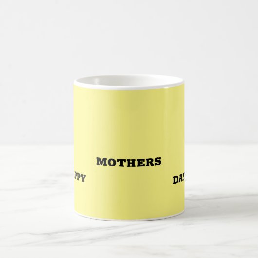 お母さんの幸せな日のマグ コーヒーマグカップ (中央)