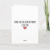 お母さんの幸せの日 カード (裏面)