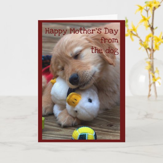 『お母さんの幸せの日』 カード (黄色い花)