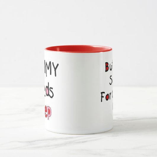 お母さんの必要性の睡眠のコーヒー・マグ マグカップ (中央)