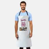 お母さんの思い出フォトコラージュトレンディーな名言 エプロン (着用した状態)
