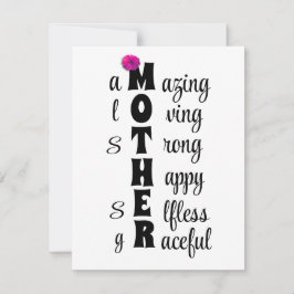 お母さんの愛と強さへの美しいトリビュート ノートカード