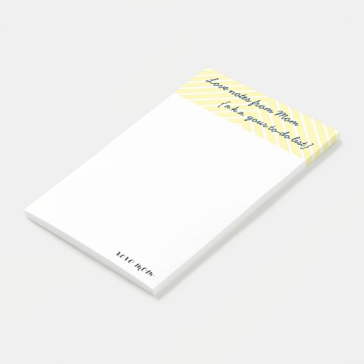 お母さんの愛ノートあなたの|リストのメモをするため ポストイット (アングル)