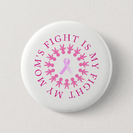 お母さんの戦いの乳癌の認識度ボタン 缶バッジ