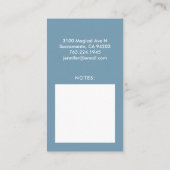 お母さんの接触カードかわいい犬の手品師 名刺 (裏面)