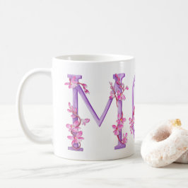 お母さんの文字の蘭の芸術の絵画のマグ コーヒーマグカップ