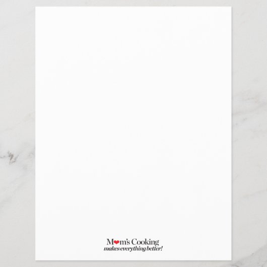 お母さんの料理で全てが良くなる チラシ (正面)