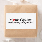 お母さんの料理で全てが良くなる ラベル (インサイチュ)