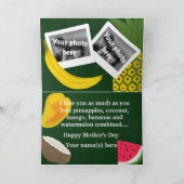 お母さんの日おばあちゃんと果物 カード (内部)