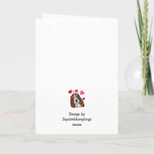 お母さんの日おめでとう！ウェルシュコーギー カード (裏面)