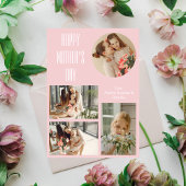 お母さんの日おめでとう | エレガントなモダン写真コラージュ シーズンカード