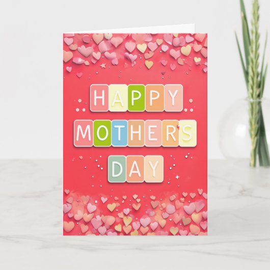 お母さんの日おめでとう カード (正面)
