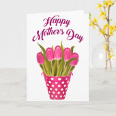 お母さんの日おめでとう カード (黄色い花)