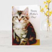 お母さんの日おめでとう カード (黄色い花)