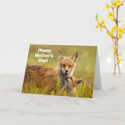 お母さんの日おめでとう! カード (黄色い花)