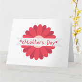 お母さんの日おめでとう カード (黄色い花)