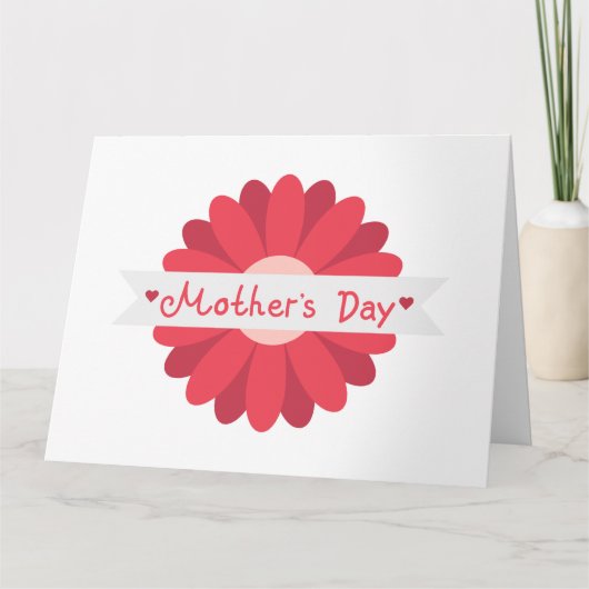お母さんの日おめでとう カード (正面)