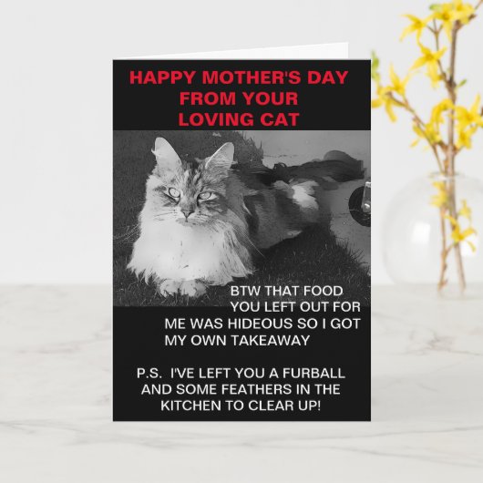 お母さんの日おめでとう カード (黄色い花)