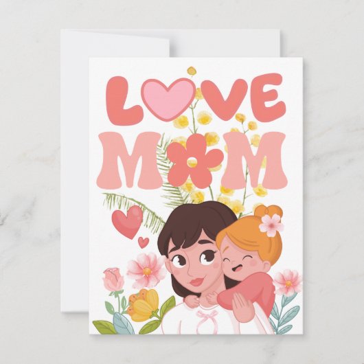 お母さんの日おめでとう！ シーズンカード (正面)