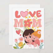 お母さんの日おめでとう！ シーズンカード (正面/裏面)