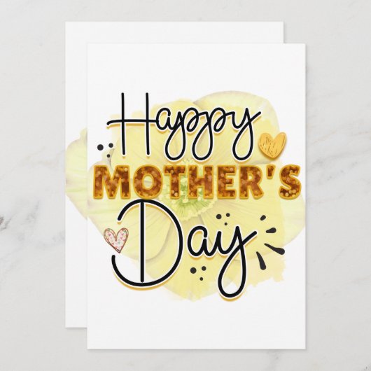 お母さんの日おめでとう シーズンカード (正面/裏面)