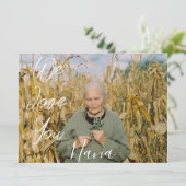 お母さんの日おめでとう、ナナ、ばあば 簡単1枚 シーズンカード (スタンド正面)