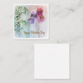 お母さんの日おめでとう ノートカード (正面/裏面)